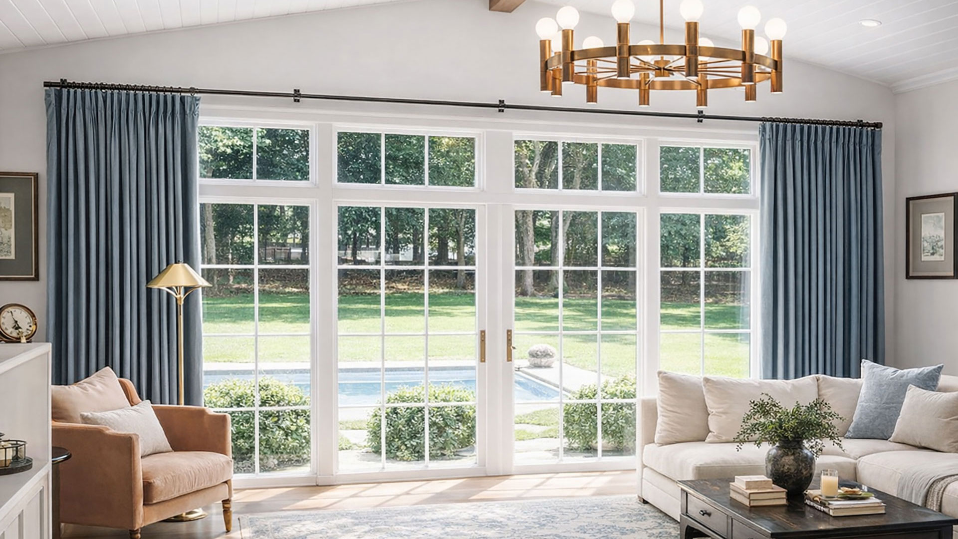 Luxury custom drapery and window treatments handcrafted in the USA.